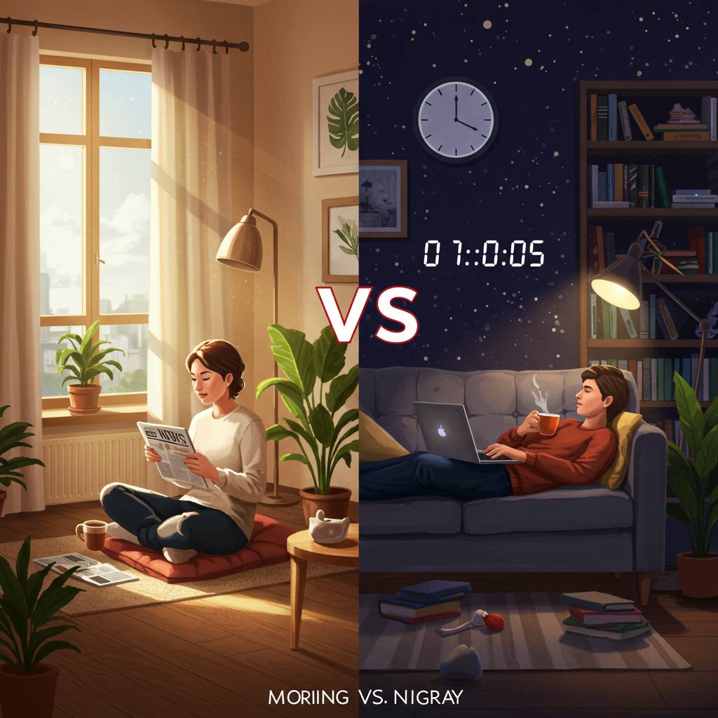 朝型vs夜型? 効率を最大化するタイミング!
