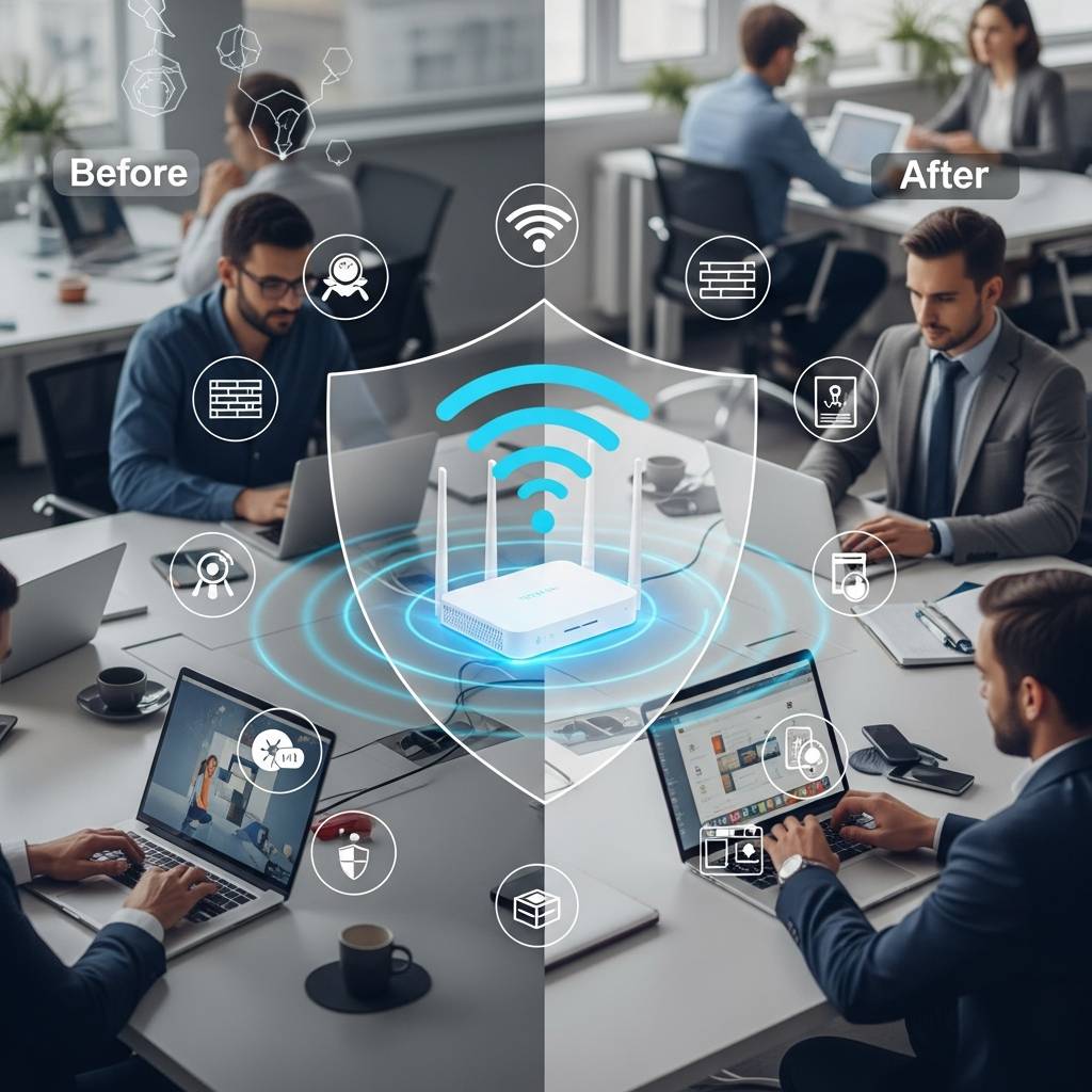 UTM導入で社内Wi-Fiのセキュリティがアップ！